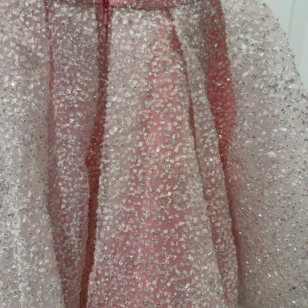 Portia and Scarlett Pink and Silver Glitter Dress - Picture 4 of 6